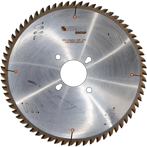 Δίσκος κοπής NIMAC – 350×4,4/3,2×65 Z72