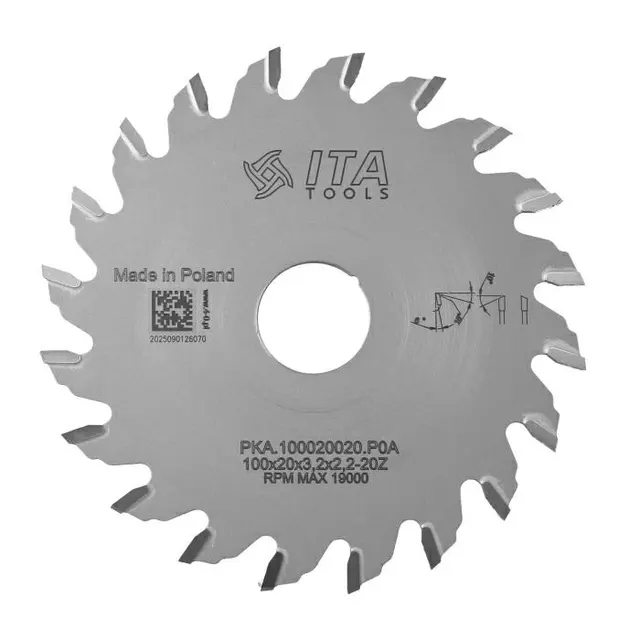 Σοκορόδισκος Ø100 mm, οπή 20, Z20